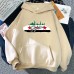 Spring New Flag Letter Pattern Printed Hooded Sweatshirt Unisex Long Sleeve Casual Jacket Trendy