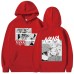 Spring New Anime NANA Print Hooded Sweatshirt Unisex Long Sleeve Casual Jacket Trendy