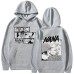 Spring New Anime NANA Print Hooded Sweatshirt Unisex Long Sleeve Casual Jacket Trendy