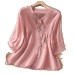 Embroidered shirt top for women