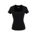 Lyocell solid color U-neck shoulder short sleeved T-shirt