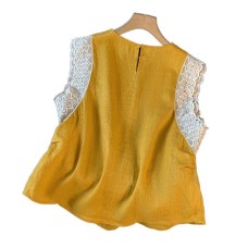 Lace Splicing Sleeve Women's Top