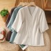 V-neck Single Breasted top for Women