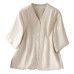 V-neck Single Breasted top for Women