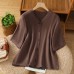 V-neck Single Breasted top for Women