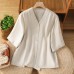 V-neck Single Breasted top for Women