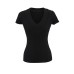 V-neck knitted short sleeved waist cinching elastic base top for women