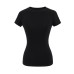 Slimming curves brushed hair ice skin short sleeves