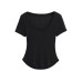 U-neck short sleeved top U-neck short sleeved top