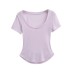 U-neck short sleeved top U-neck short sleeved top