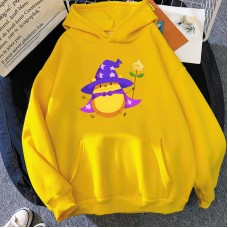 Cute Witch Pattern Printed Hooded Sweatshirt Unisex Long Sleeve Casual Jacket Cute Witch Pattern Printed Hooded Sweatshirt Unisex Long Sleeve Casual Jacket