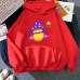 Cute Witch Pattern Printed Hooded Sweatshirt Unisex Long Sleeve Casual Jacket