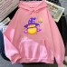 Cute Witch Pattern Printed Hooded Sweatshirt Unisex Long Sleeve Casual Jacket