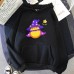 Cute Witch Pattern Printed Hooded Sweatshirt Unisex Long Sleeve Casual Jacket