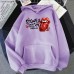 Spring New Stone Pattern Printed Hooded Sweatshirt Unisex Long Sleeve Casual Jacket Top