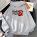 Spring New Stone Pattern Printed Hooded Sweatshirt Unisex Long Sleeve Casual Jacket Top