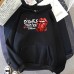 Spring New Stone Pattern Printed Hooded Sweatshirt Unisex Long Sleeve Casual Jacket Top
