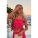 Tassel Strapless Top Set with Loose Skirt for Summer and Spring INS Holiday Style Two-Piece Set