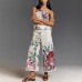Spring and Summer New Positioning Print Tube Top Sleeveless Set INS Casual Holiday Two-piece Set for Women