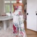 Spring and Summer New Positioning Print Tube Top Sleeveless Set INS Casual Holiday Two-piece Set for Women