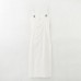 Low neck sleeveless white pleated camisole dress for women