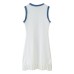 Cowboy patchwork knitted long skirt tight short sleeved dress