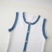 Cowboy patchwork knitted long skirt tight short sleeved dress