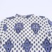 V-neck long sleeved printed versatile shirt dress for women
