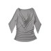 Slim fit one shoulder flared sleeve top Slim fit one shoulder flared sleeve top