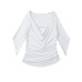 Slim fit one shoulder flared sleeve top Slim fit one shoulder flared sleeve top