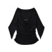Slim fit one shoulder flared sleeve top Slim fit one shoulder flared sleeve top