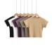 Simple double-sided round neck raglan sleeves