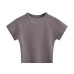 Simple double-sided round neck raglan sleeves