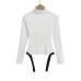 Half high collar long sleeved jumpsuit