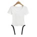 Small round neck slim fit high waisted jumpsuit