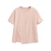 Split loose T-shirt for women
