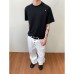 Thin Cloudy Lenzing Short Sleeve Basic Casual T-Shirt