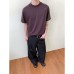 Thin Cloudy Lenzing Short Sleeve Basic Casual T-Shirt