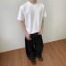 Thin Cloudy Lenzing Short Sleeve Basic Casual T-Shirt