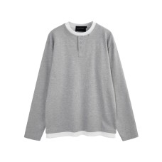 High-Grade Vibe Two-Piece Waffle Knit Comfortable Henley Collar Long Sleeve Top for Men High-Grade Vibe Two-Piece Waffle Knit Comfortable Henley Collar Long Sleeve Top for Men