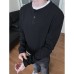 High-Grade Vibe Two-Piece Waffle Knit Comfortable Henley Collar Long Sleeve Top for Men