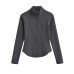 Stand up collar zipper curved hem patchwork zipper