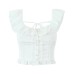 Lace lace small fly sleeve top