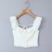 Lace lace small fly sleeve top