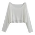 One collar casual top short top