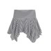 Lover's Memory Street Style Gray Striped Irregular Low Waist Skirt Slimming Casual Versatile Short Skirt