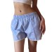 Vacation Style Simple Basic Light Striped Elastic Tied Casual Shorts for Girls Loose Slimming Versatile Hot Pants
