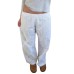 Hollow Texture Jacquard Casual Pants Comfortable Lightweight Pure Color Elastic Waist Loose Trousers