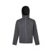 Commuting Warm Hooded Wool Blend Softshell Jacket for Men and Women