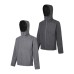 Commuting Warm Hooded Wool Blend Softshell Jacket for Men and Women